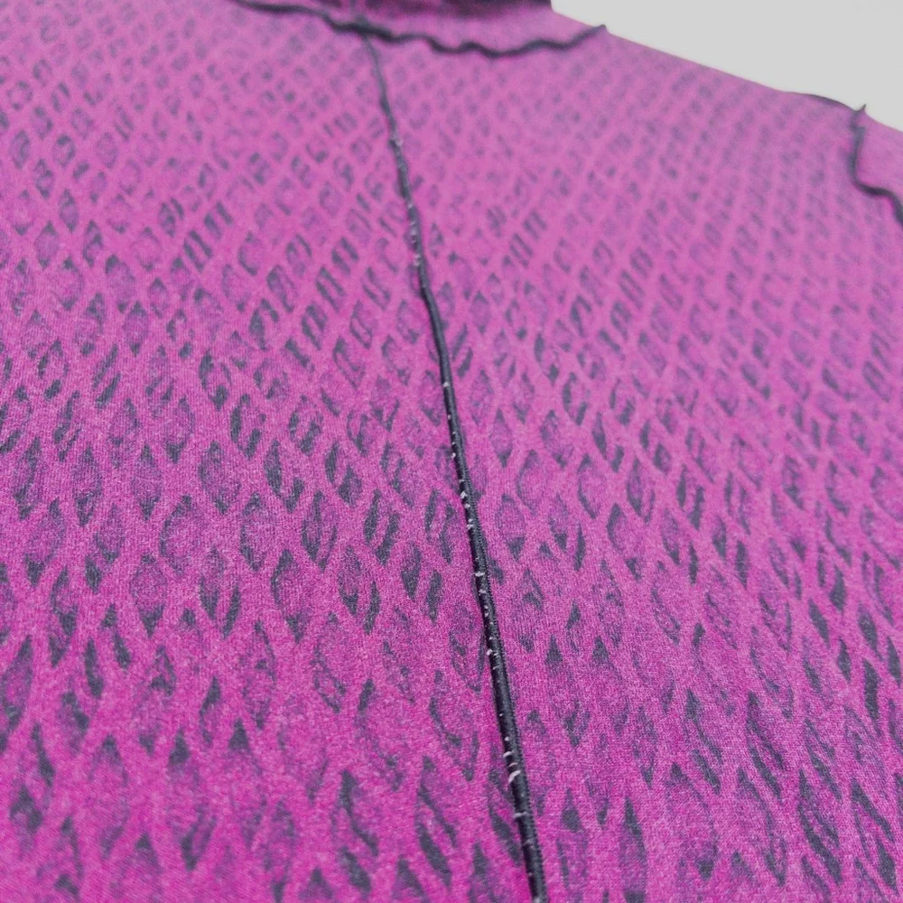 Proenza Schouler White Label Marble Mesh Turtleneck Midi Dress M Jersey Stretch - Picture 8 of 11